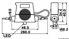 Wasserdichter Sicherungshalter mit Anzeige-LEDs