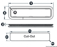 Bullaugen LEWMAR Serie Standard Modell 1