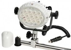 LED-Suchscheinwerfer NIGHT EYE mit Halteplatte f�r die Rohrmontage 12/24V