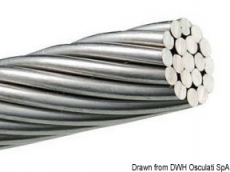 3mm Edelstahlseil, 19W 100m (Rolle 100 m)