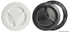 Inspektionsdeckel aus Polypropylen mit Bajonett-Schraubverschluss Au�en 204mm schwarz
