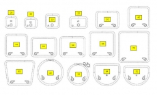 Decks- Luke Opal Goiot Modell 40 Oberfl�che: Satin Ma�e: 475 x 475 mm