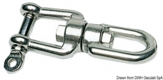 Kettenwirbelschäkel mit Auge + Gabel D 6mm Kettenwirbelschäkel mit Auge + Gabel D 6mm