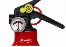 Pulver-Feuerlscher zugelassen nach MED mit Manometer 1kg Abgenommen in: Italien/Kroatien/Slowenien/Schweiz