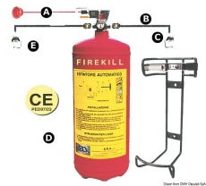 Automatische Feuerlöschanlage RINA-geprüft 6kg Automatische Feuerlöschanlage RINA-geprüft 6kg