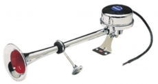 Zweiklanghorn elektronisch Messing verchromt 320 / 370 Hz