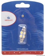 Torpedo-Leuchtmittel mit 8 LEDs mit Rundumstrahlung 360 36mm