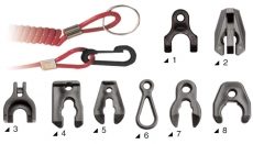 Tohatsu Sicherheitsschl�ssel mit ausziehbarem Band und Karabinerhaken