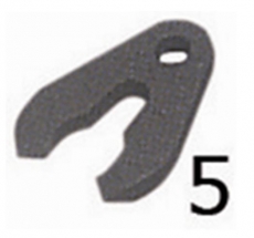 Yamaha / Selva Sicherheitsschl�ssel mit ausziehbarem Band und Karabinerhaken