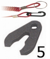 Yamaha / Selva Sicherheitsschl�ssel mit ausziehbarem Band und Karabinerhaken