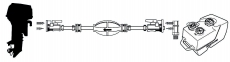 Treibstoffschlauch und Tankanschlsse Fr Motoren Johnson / Evinrude