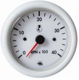 Drehzahlmesser Diesel 0-4000 Umin Linie GUARDIAN Anzeige wei� Blende wei� 24V