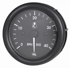 Drehzahlmesser Diesel 0-4000 Umin, mit Zhler Linie GUARDIAN Anzeige schwarz Blende schwarz 12V