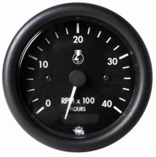 Drehzahlmesser Diesel 0-4000 Umin, mit Zhler Linie GUARDIAN Anzeige schwarz Blende schwarz 24V
