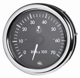 Drehzahlmesser Diesel 0-4000 Umin, mit Z�hler Linie GUARDIAN Anzeige schwarz Blende schwarz 24V