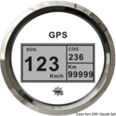GPS Geschwindigkeitsmesser Typ 2 Anzeige weiß, Ring Edelstahl Kein Geber notwendig. GPS Geschwindigkeitsmesser Typ 2 Anzeige weiß, Ring Edelstahl Kein Geber notwendig.