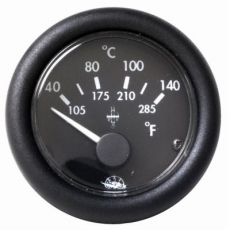 Temperaturanzeige Anzeige schwarz Blende schwarz Typ l 40-150 24V
