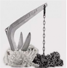 Ankerset Anker Modell Trefoilanker 13Kg + 35m Tau + 25m Kette Ankerset Anker Modell Trefoilanker 13Kg + 35m Tau + 25m Kette