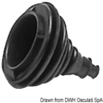 Kabeldurchlass aus Dutral Farbe schwarz 74mm Kabeldurchlass aus Dutral Farbe schwarz 74mm