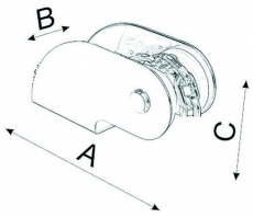 OSCULATI Bugrolle L�nge 270mm