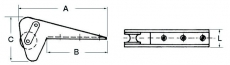 Bugrolle mit automatischer Ankersperre Lnge 590mm Fr Anker bis 30kg