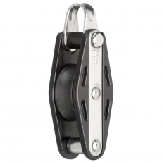 Sprenger - 8mm Gleitlagerblock mit 1 Rolle, Bügel und Hundsfott Sprenger - 8mm Gleitlagerblock mit 1 Rolle, Bügel und Hundsfott
