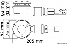 Ablaufgarnitur mit IC-Automatikschalter