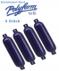 4 x Polyform Fender Typ G 5 navy