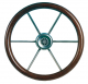 Steuerrad Lenkrad Teleflex Leader Wood 390mm Mahagoni-Holz fr Teleflex Boots- Steuerung