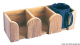 Halter f�r 3 Tassen aus Teakholz Ma�e: 295x100x90mm