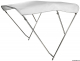 Hohes Sonnenverdeck mit 3 B�gen Farbe wei� Breite 225 235cm