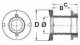 Borddurchl�sse ohne Ausladung Gewinde 3/4