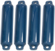 4x Standard Fender mit zwei Augen  220 x 650mm Navyblau