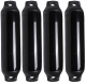 4x Standard Fender mit zwei Augen  250 x 800mm schwarz