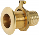 Borddurchl�sse mit Schlauchanschluss Messing natur 1 1/2 x 45