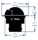 Ritchie Einbaukompass Globemaster SF-500 f�r Segelboote 5 Zoll schwarz
