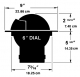 Ritchie Einbaukompass Globemaster FD-600-P fr Motorboote 6 Zoll Edelstahl