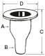 Borddurchlass mit Schlauchanschluss 51mm