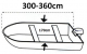Bootsabdeckplane Bootsl�nge 300-360cm Breite 170