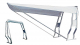 Teleskop-Verdeck Breit 170cm weiss Hinterverdeck
