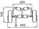 Trolley Transportwagen f�r Kayak und Kanus bis 60Kg