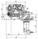 Dieselmotor Sole Mini 29SD mit 3 Zylindern 27,2 PS mit SeaProp 60, R= 2.15:1 und Polyester Fundament