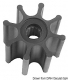 YANMAR Fl�gelrad Impeller Original-Art. Nr. 119593-42200 119593-42202