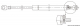 Gasdruckfeder aus Edelstahl, mit 2 �sen, einstellbar L�nge offen 622mm