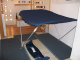 Bimini, Sonnensegel, Sonnentop Breite: 150- 160cm H�he:110cm Tiefe: 180cm blau