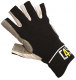 Racing Segelhandschuhe - 5 Finger geschnitten, schwarz Gr��e XXS