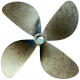 Radice 4-Blatt Schiffspropeller S-8 18x18 35mm Welle rechtsdrehend