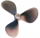 Radice 3-Blatt Schiffspropeller C-7 15x10 25mm Welle rechtsdrehend