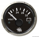 Voltmeter 18 bis 32 V Anzeige Anzeige schwarz Blende poliert