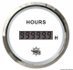 Digitales Betriebsstundenz�hler Anzeige wei� Blende poliert